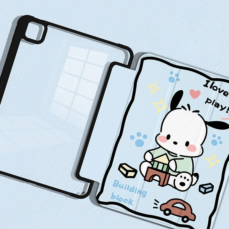 

Чехол Kitty Pochacco Kuromi для iPad Pro 2021, чехол для iPad Mini 1 2 3 для 9,7 2017 2018 iPad Air 1 2, мягкий чехол для планшета