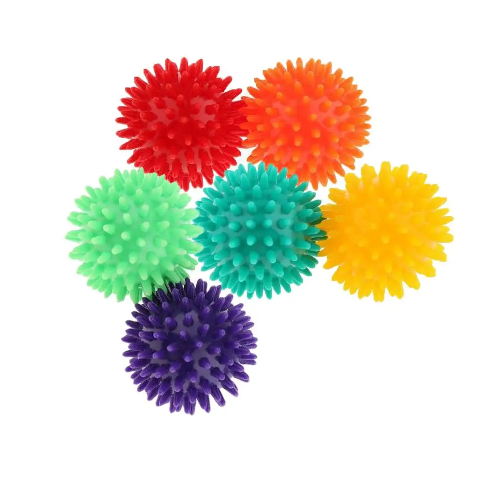 

2pcs Portable Hand Massage Ball Body Spiky Acupressure Fitness