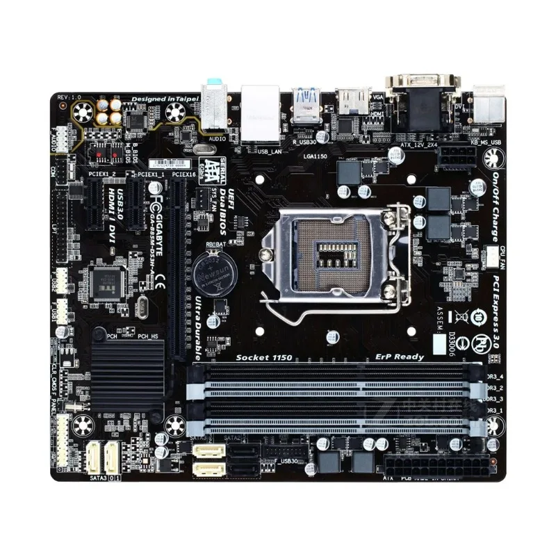 Gigabyte GA-B85M-DS3H-A 100% Original Motherboard LGA 1150 DDR3 32G B85 B85M-DS3H-A Desktop Mainboard SATA III Systemboard Used