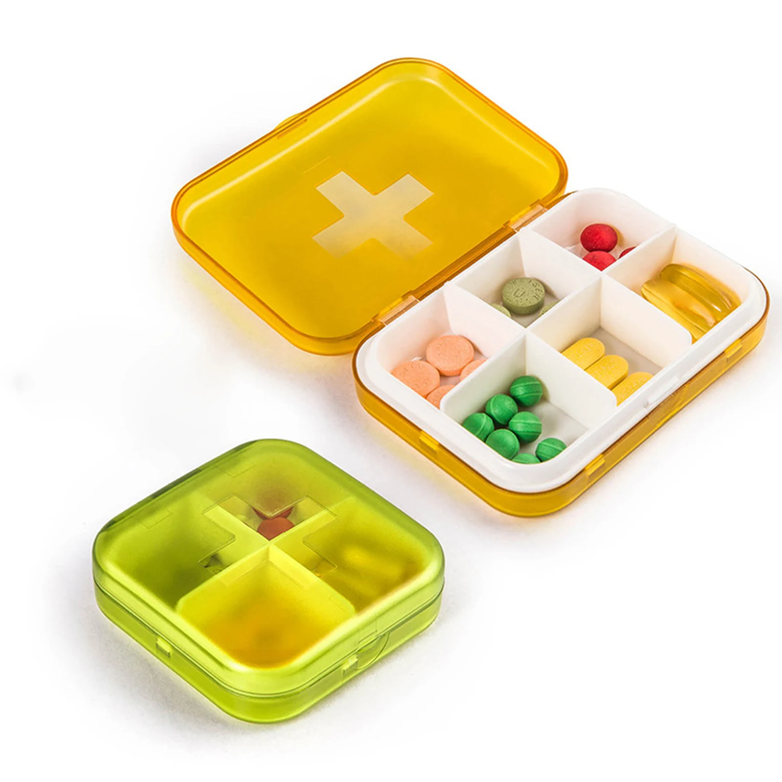 4/6 Grids Travel Pill-Organiser Portable Pills Case Holder Tablet Storage Container Weekly Medicine Dispenser Pill Box For Home