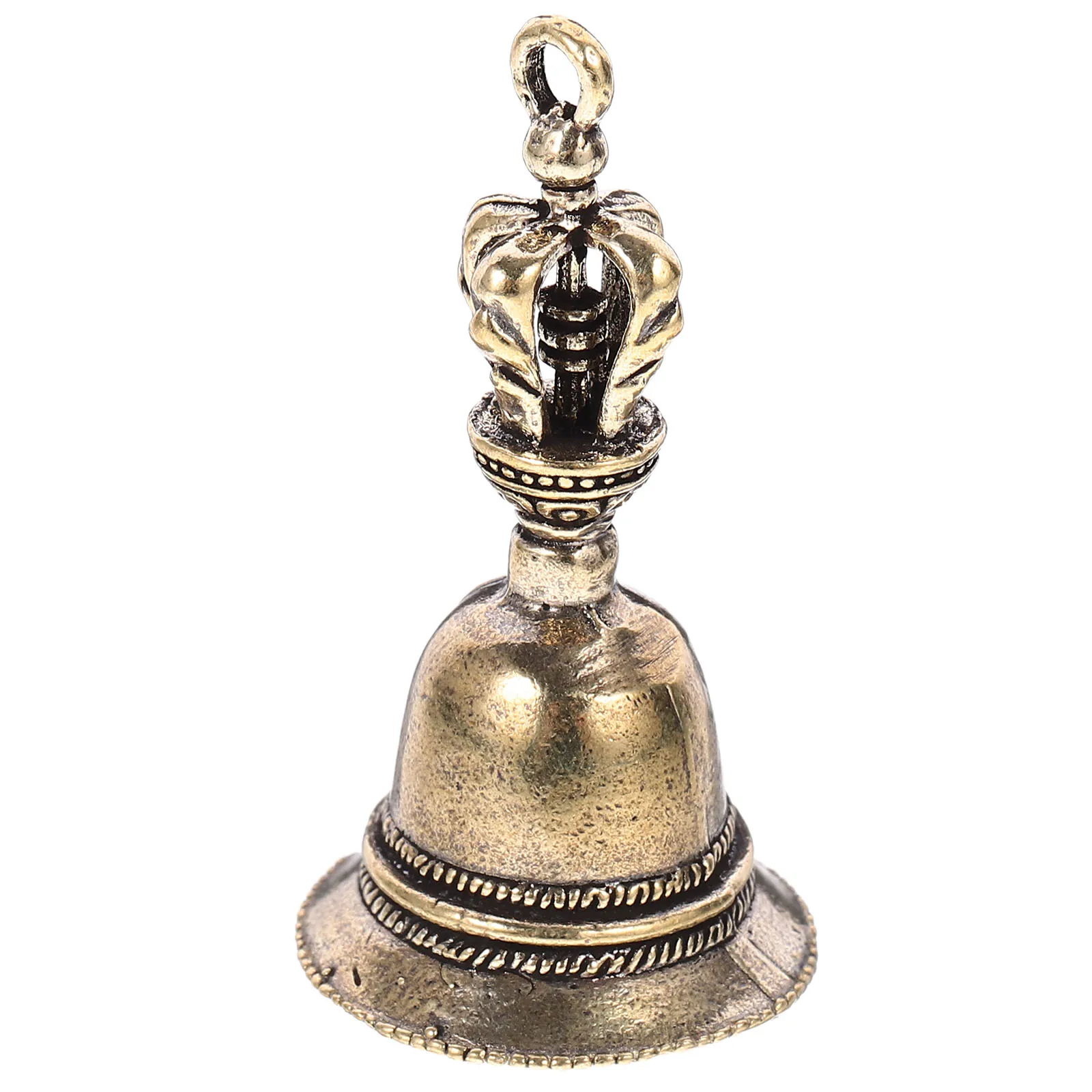 

Hand Bell Metal Chime Ergonomic Handle Loud Sound Home Decor Desktop Ornament Vintage Design School Hotel Party Gift Teaching