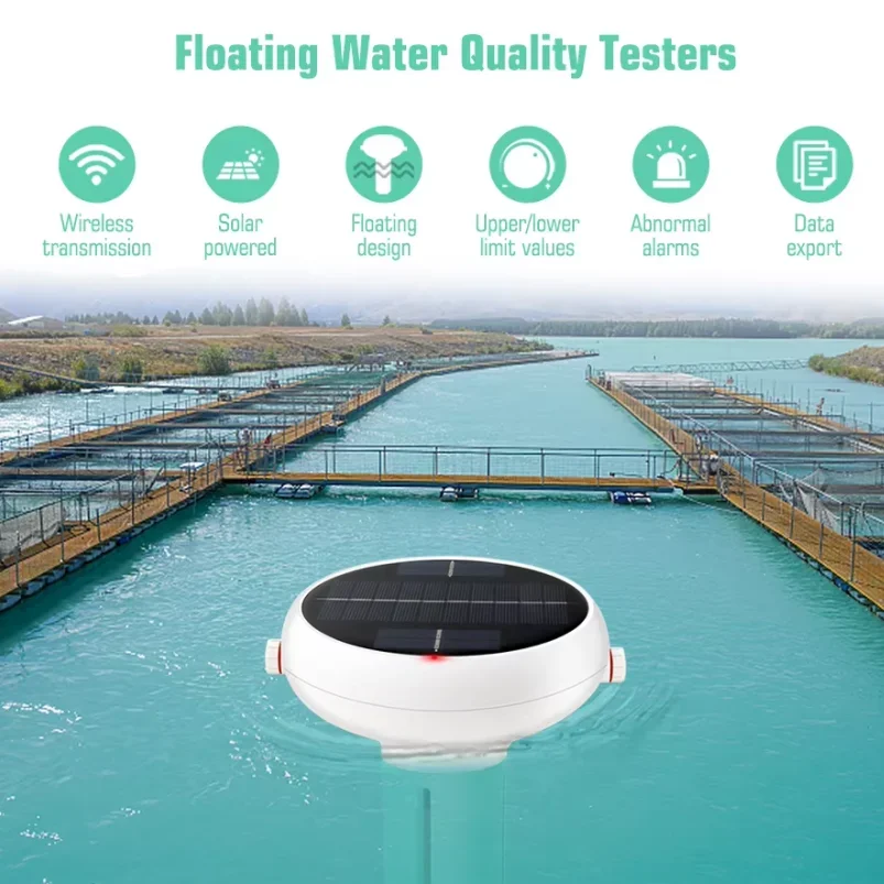 7 in 1 Solar Waterproof pH Meter Chlorine TDS EC ORP Salinity TEMP Water Quality Monitor for Swimming Pools 220v Online