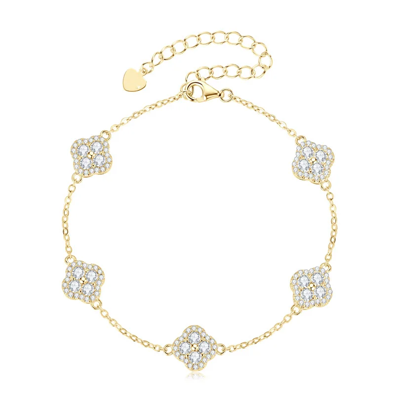 2026 Ehhai Zertifiziertes VVS1 D-Farben Moissanit-Armband mit Rundschliff für Damen, 14k Goldgefüllte Ketten für Hochzeit, Edles Schmuckgeschenk – Detail 11