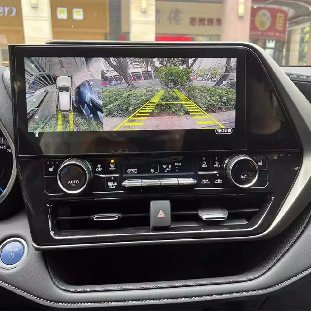 For TOYOTA Highlander 2022 CROWN KLUGER CarPlay Car Radio Autoradio 12.3inch Stereo Multimedia Player GPS Android 13 Qled Screen