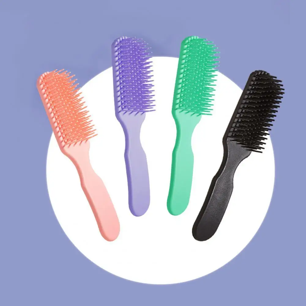 

Hairdressing Comb Useful Hairdressing Styling Massage Hairbrush Ultra-light Elastic Comb