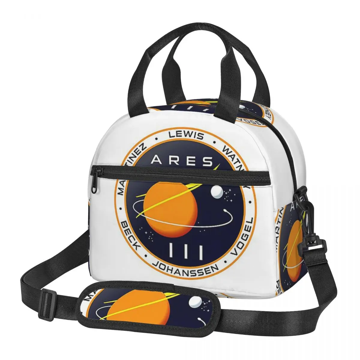 Ares 3 Mission To Mars - The Martian Badg Lunch Bags Insulated Bento Box Lunch Tote Picnic Bags Thermal Bag for Woman Girl