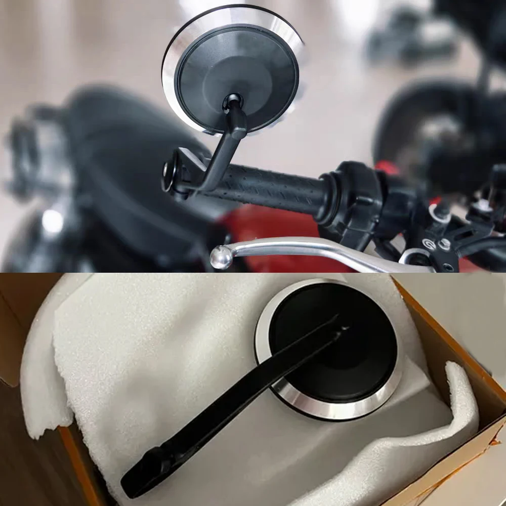 

For Bonneville T100 Rearview Mirrors Motorcycle Handlebar Handle Bar End Rear view Side Mirror for Royal Enfield Accessories New