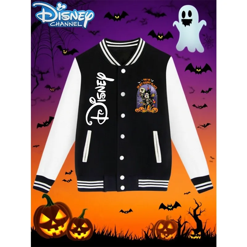

Disney's "Christmas Eve Scar" Mickey and Minnie Halloween Jackets, Autumn and Winter Hot Selling Casual Unisex Streetwear