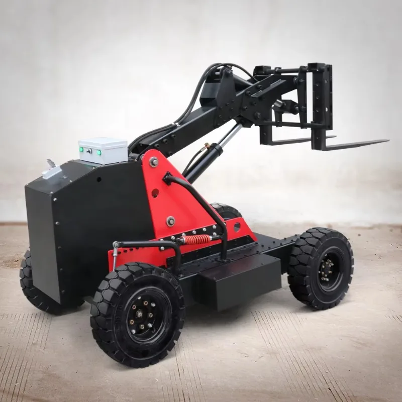 

Mini Electric Tank Forklift 4WD Compact Warehouse Loader Pallet Truck