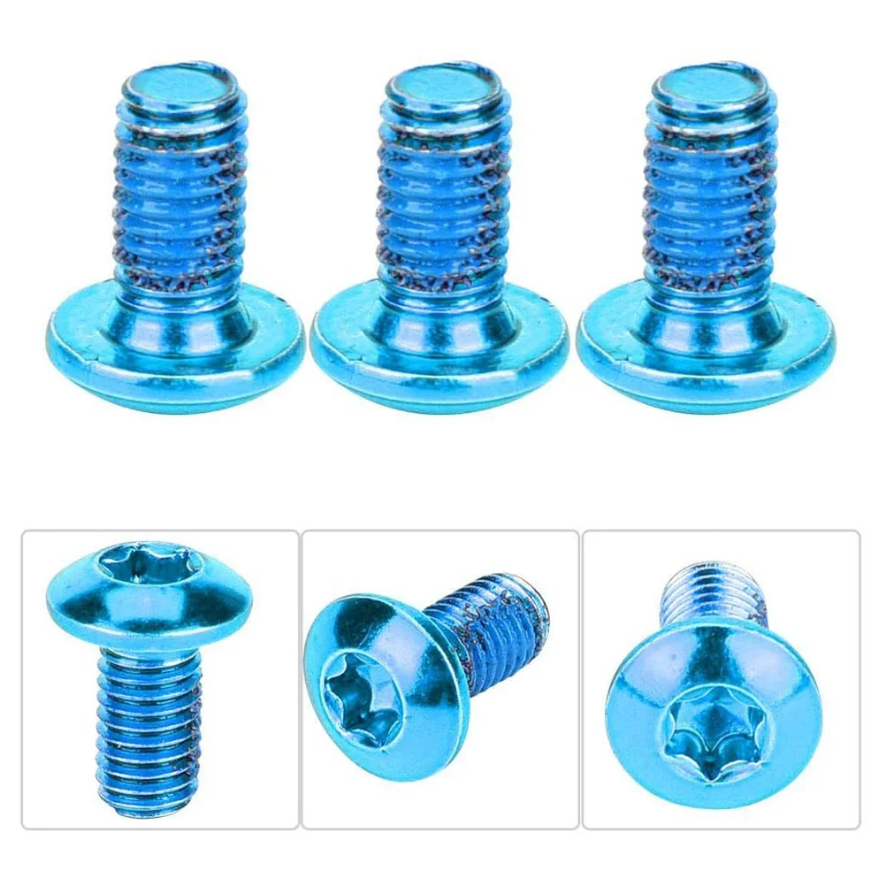 

12Pcs Disc Brake Bolts Bicycle Screws Premium Titanium Steel Fasteners for Front Rear Mechanical Hydraulic Brakes All Bike Types