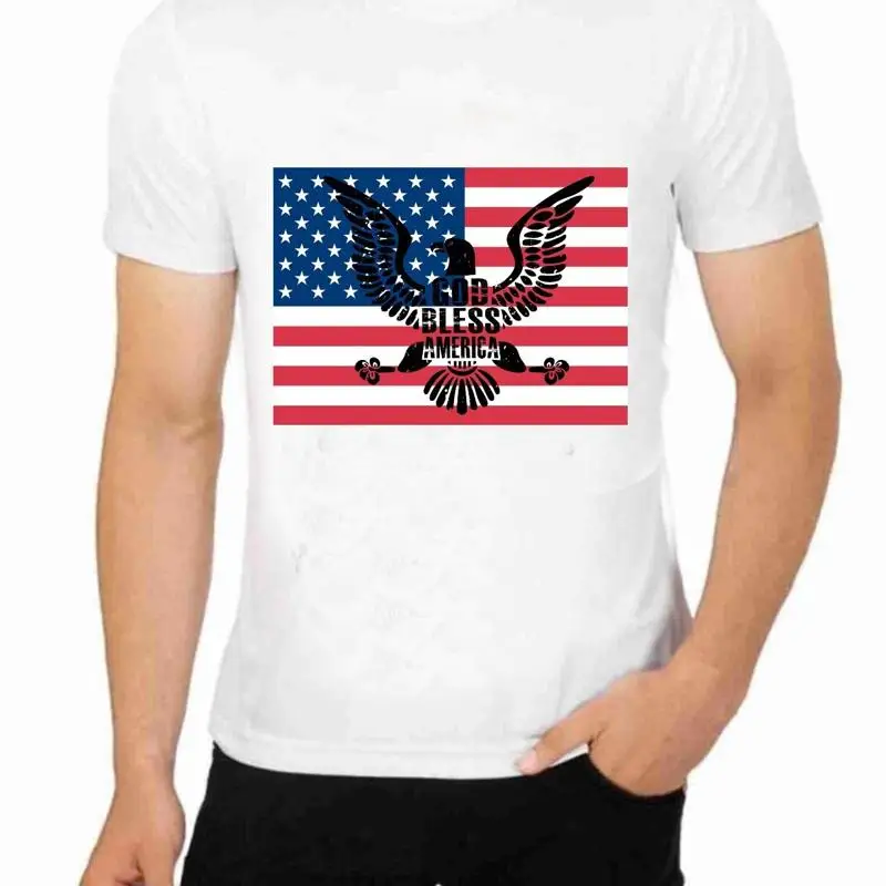 العلم الوطني والله يباركون أمريكا تي شيرت #1