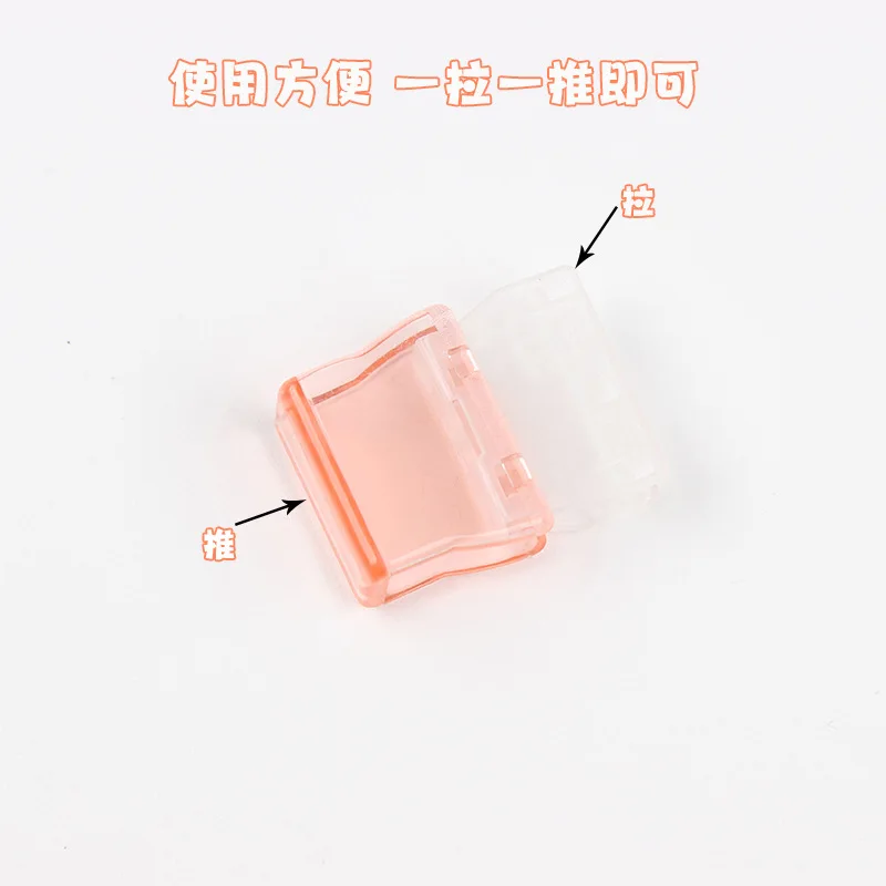 20 PCS Small Plastic Clear Binding Clips for Students Papers File Folder Office Accessories Desk Organizer