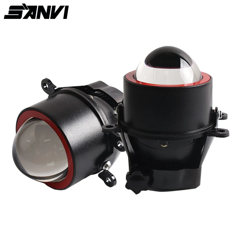 

SANVI 3Inch Car Led Fog Lights Driving Light 5500K 3000K 3 Colors 70W Bi LED Fog Lamp For Honda Universal Auto Accessories