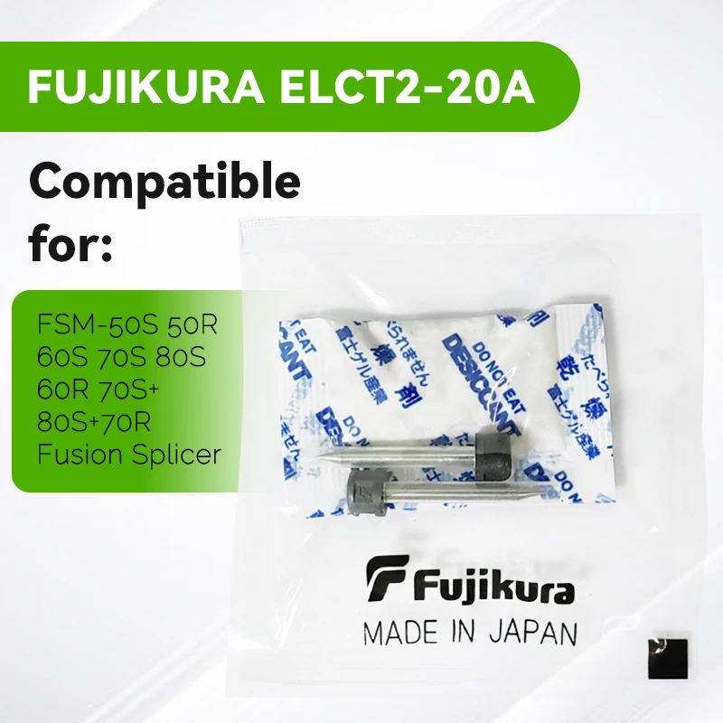 Electrodes ELCT2-20A for FSM-50S 60S 60r 70S 80S Fiber Optic Fusion Machine/ Fusion Splicer Electrode Rod for Fujikura
