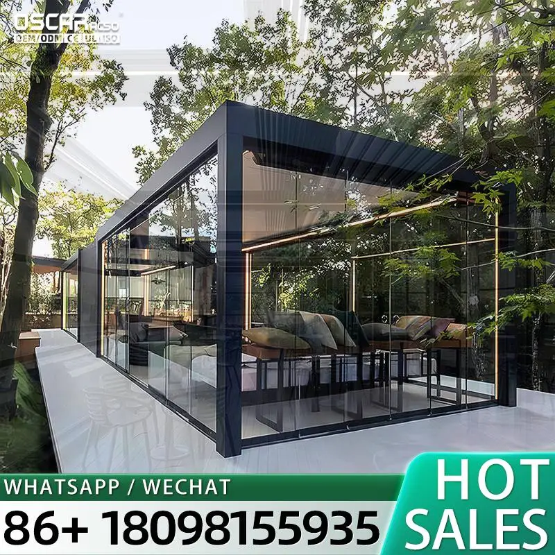 4 Season Anti UV Aluminum Frame Green House for Outdoor Garden Residential Hotel Apartment Hall pergolas