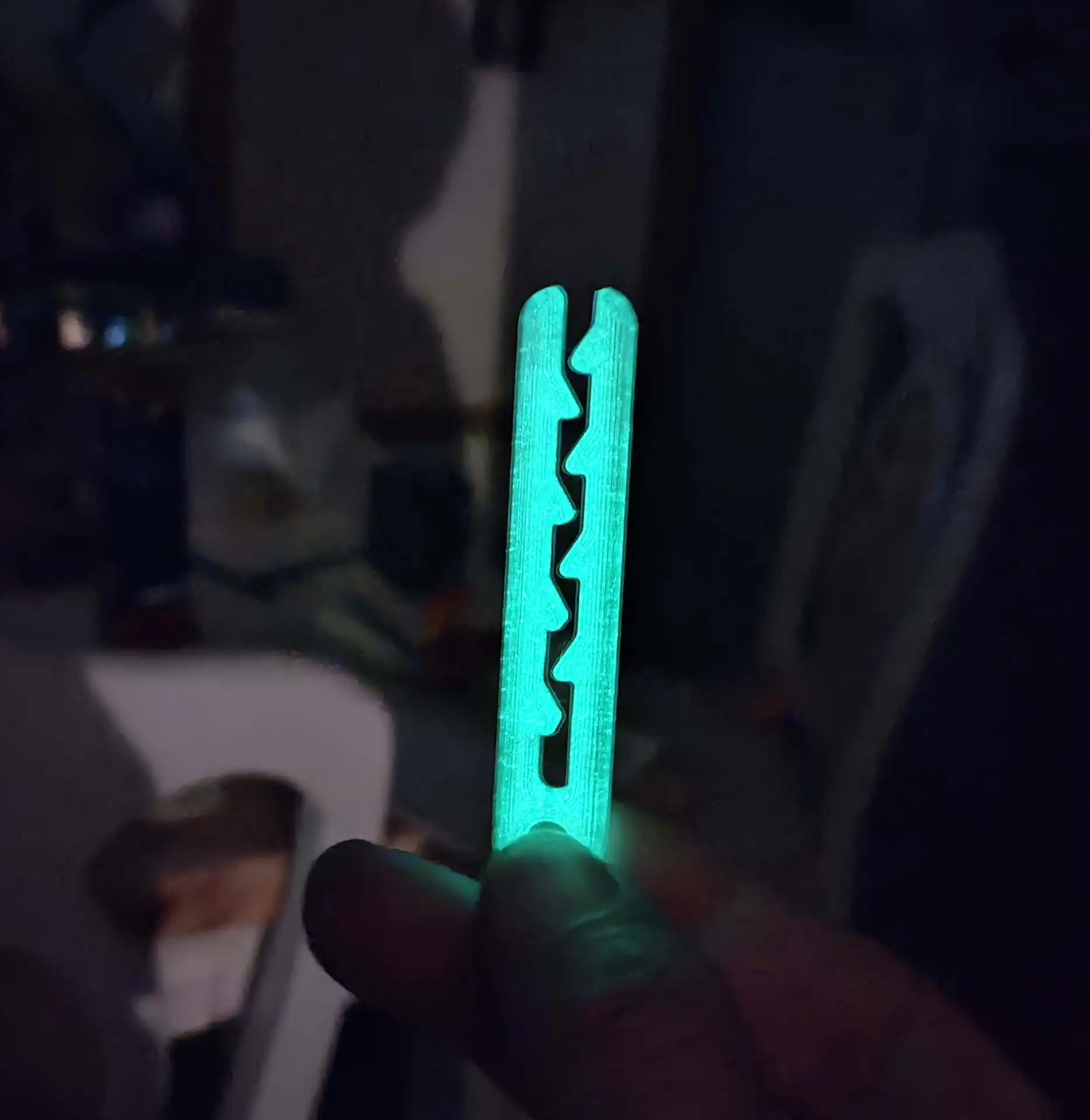 Clipe de bolso luminoso para canivete suíço Victorinox de 91 mm, clipe EDC que brilha no escuro