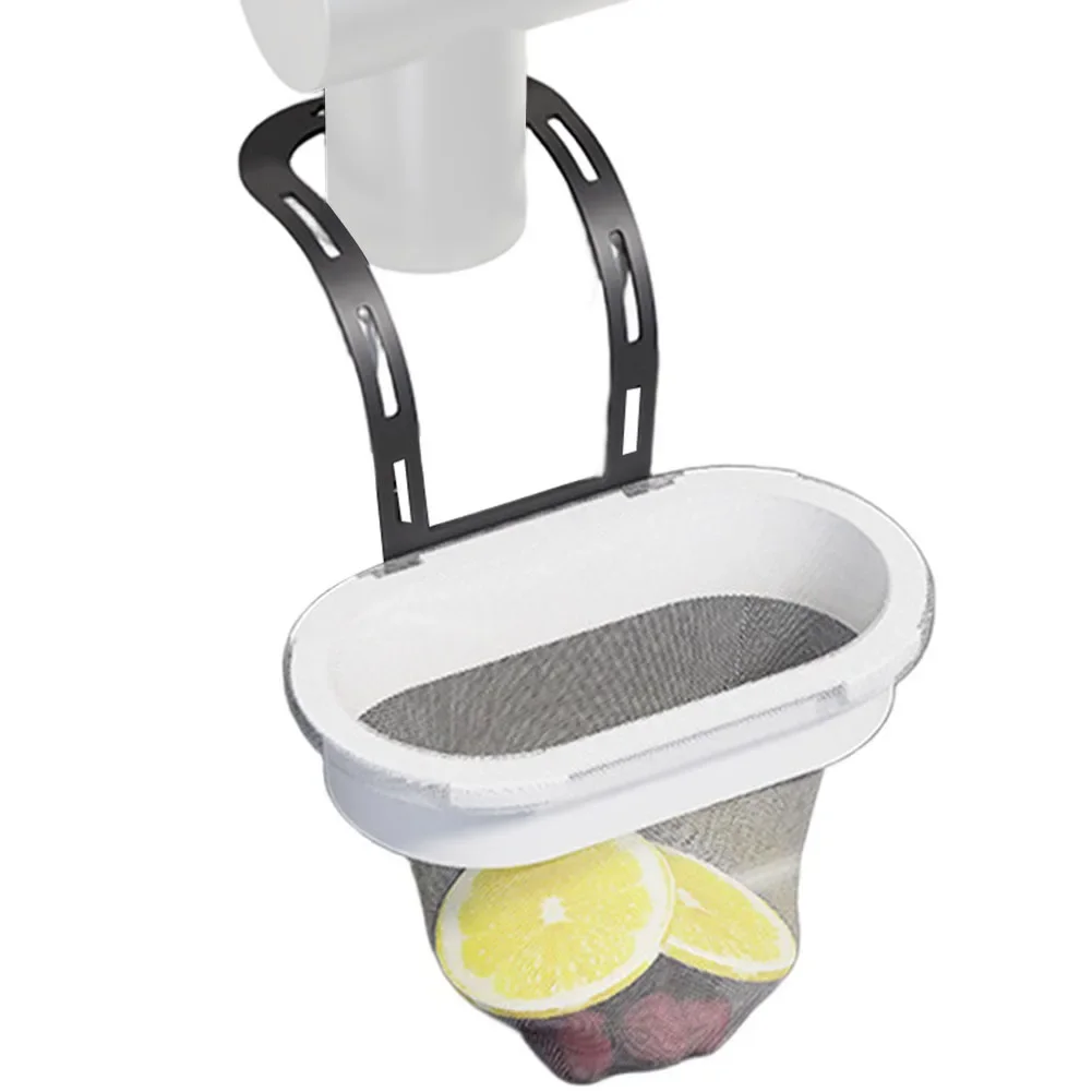 

Sink Strainer With Fine Mesh And 50 Net Bags For Catching Food Waste Suitable For Kitchen Sink Hanging Installation