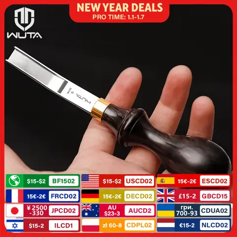 Wide Leather Skiving Tool M390 Steel WUTA