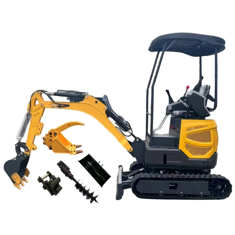 Crawler Excavator 2 Ton 1.8 Ton CE Small Digger Tool Customized Mini Bagger by Chinese Manufacturer with Free Shipping