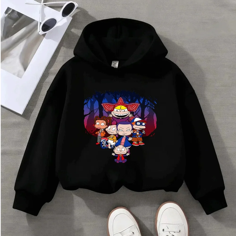 

Cartoon Character Kids Sweatshirt Boys Girls Casual Long Sleeve Pullover Top Toddler Children Fashion Cotton Clothing