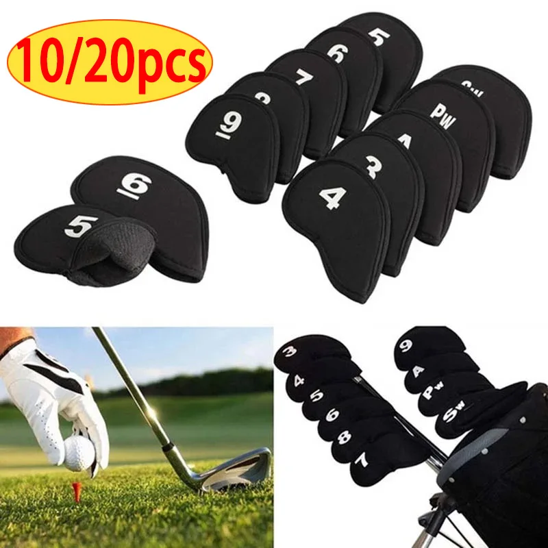 

10/20Pcs Portable Golf Club Iron Head Covers Protector Golfs Head Cover Set Headcover Protector Golf Supplies