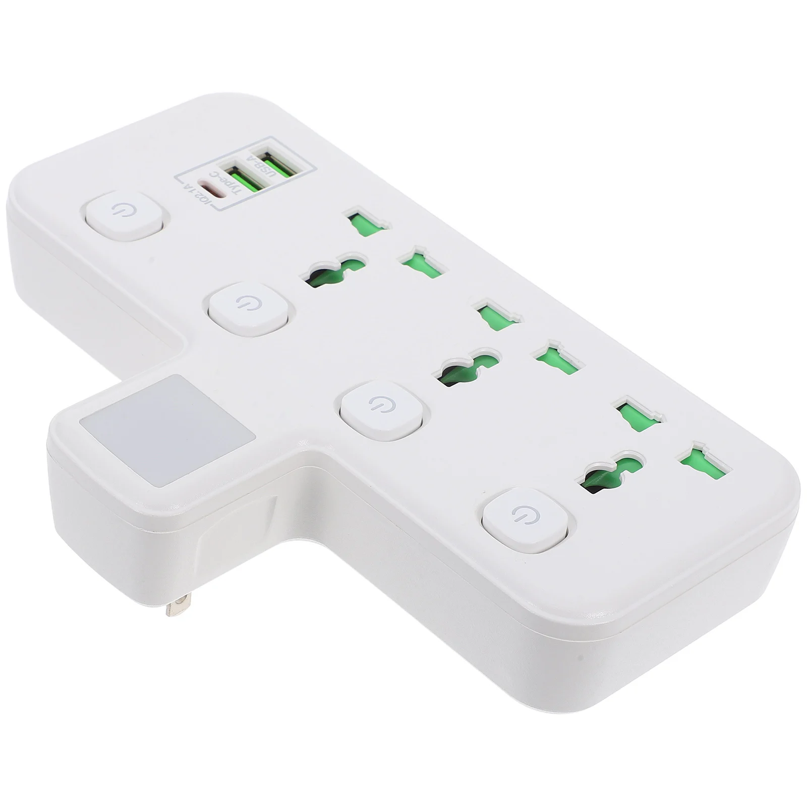 

Row of Sockets Flat Plug Extension Cord Compact Usb Power Strip Light Bulb Adapter Ports Type Multifunction Safety