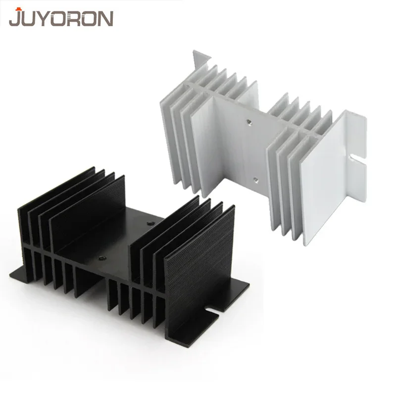 W-70 Aluminum Radiator W Shape Heat Sink Base for DA AA DD VA VD LA 1pcs single phase solid state relay SSR 10A 15A 20A 25A 40A