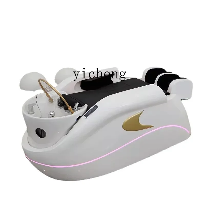 XL high-end trendy store multi-function luxury full body automatic intelligent electric massage hair treatment shampoo bed