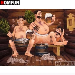 HOMFUN 5D DIY 다이아몬드 페인팅 전체 사각형/라운드 드릴 