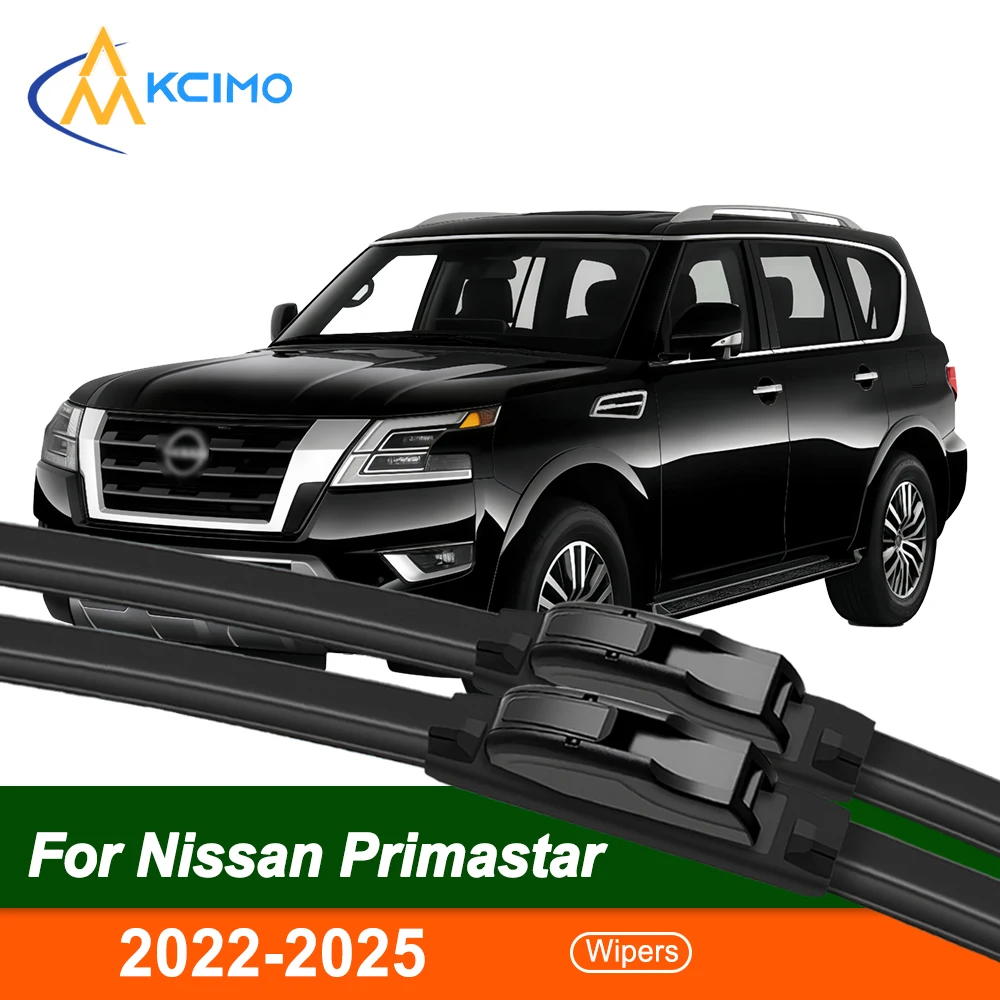 

Silent All-Weather Black Wiper Blades 3-Second Quick Install Cold & Heat Resistant For Nissan Primastar 2022-2025