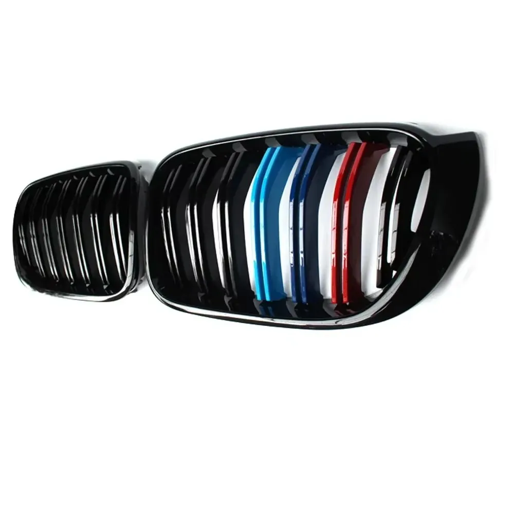 

Kidney Grille Glossy Black ABS Color Plastic Front Bumper Auto Decor Grill Car accessories