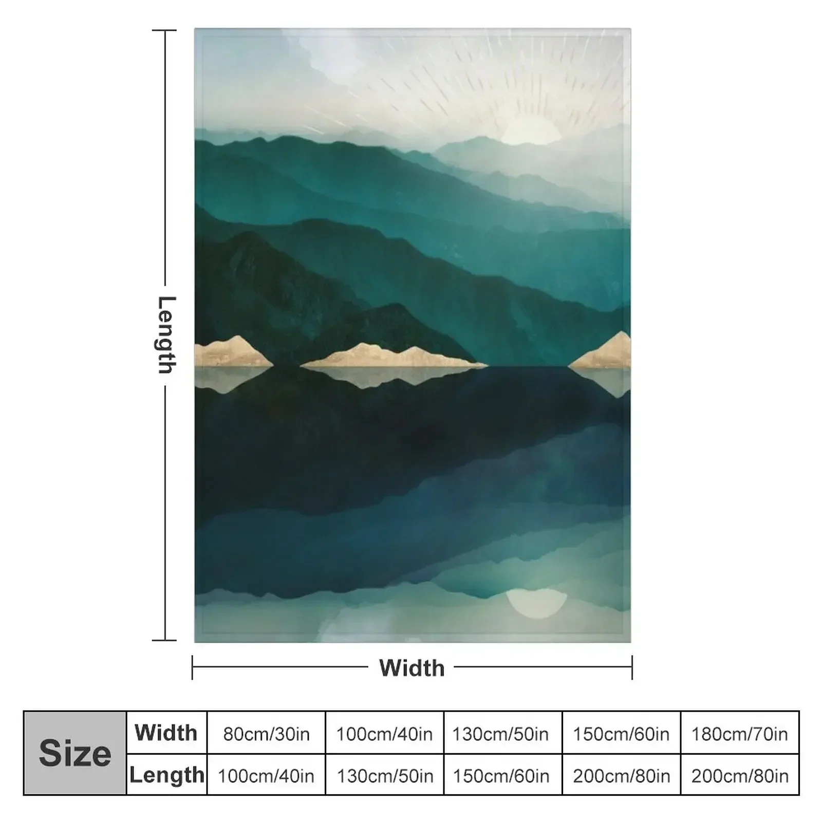 Waters Edge Reflection Throw Blanket couch cozy soft plush fuzzy picnic outdoor blanket