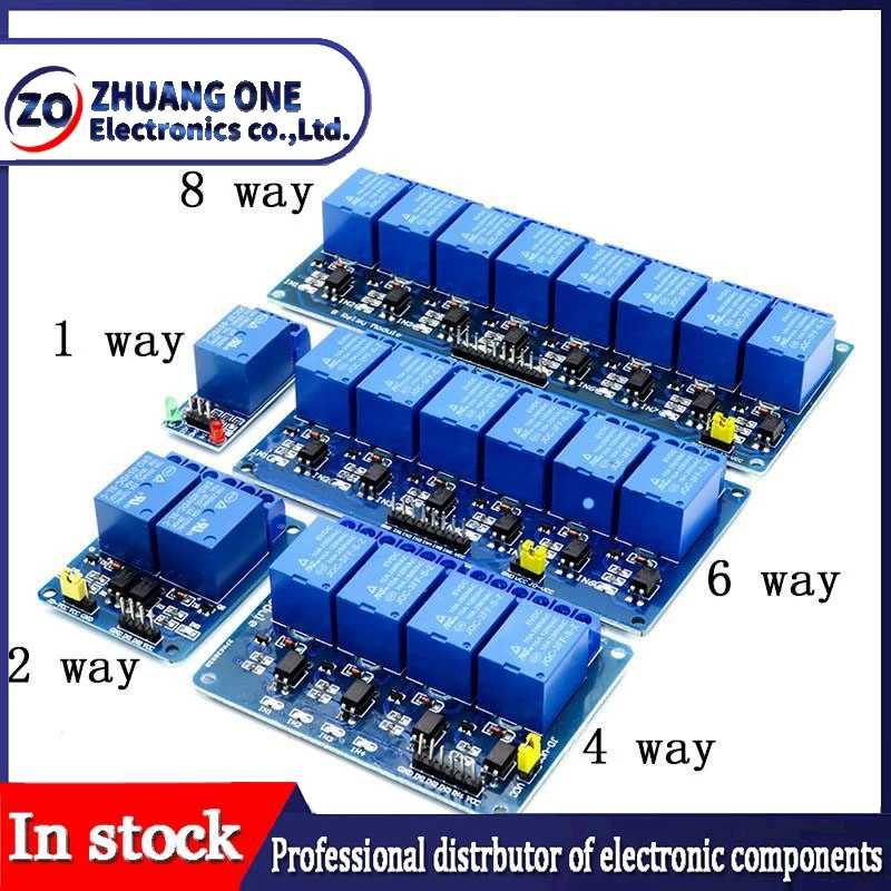 5V 12V1 2 4 6 8 Channel Relay Module With Optocoupler Relay Output 1 2 4 6 8 Way Relay Module For Arduino In stock