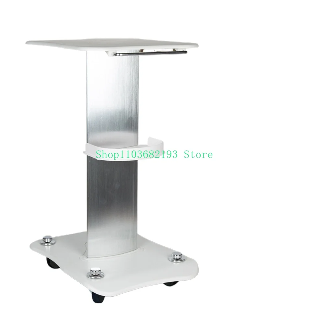 Roller Trolley Loading 40kg Stable And Firm Beauty Salon Processing Storage Aluminum Alloy White