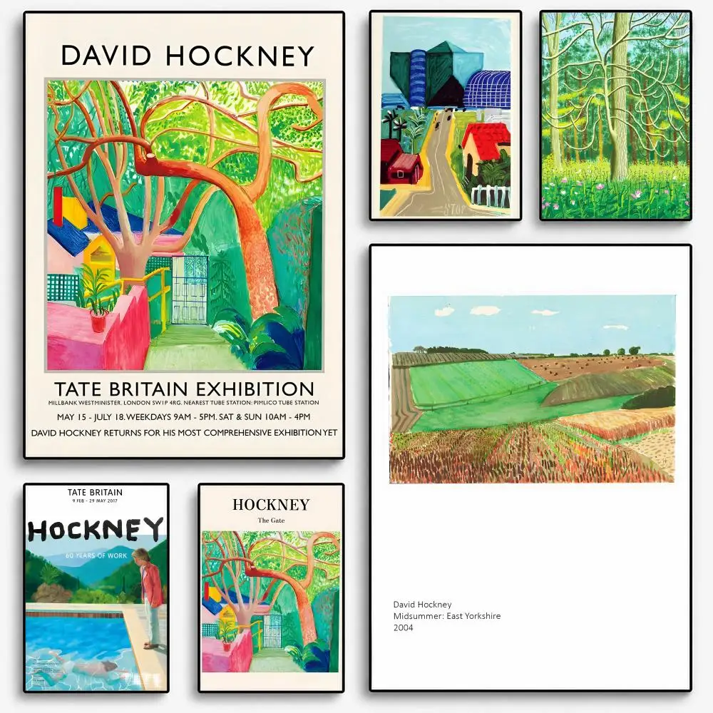 David HoCKney Art Prints Poster Room Home Decoration Interior Wall Art Printing Garage Posters Gift