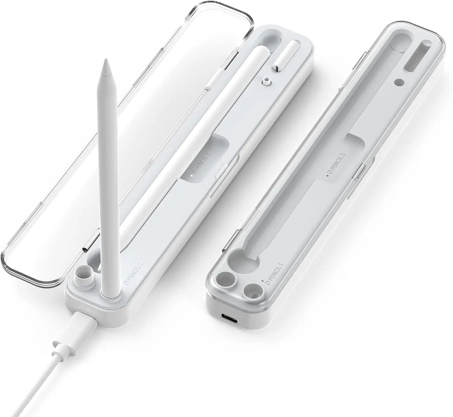 

Pencil Charger Holder Wireless Charging Pencil Case for Apple Pencil 1nd/2nd Generation Case (not include Pencil)