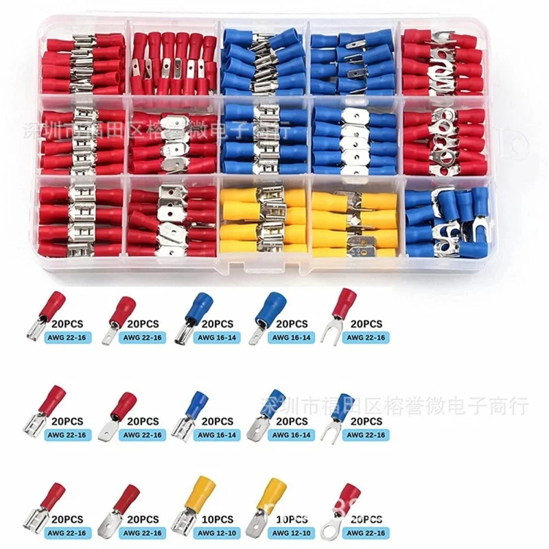 Terminal de Compression à Froid en Boîte, 280 Pièces, Combinaison