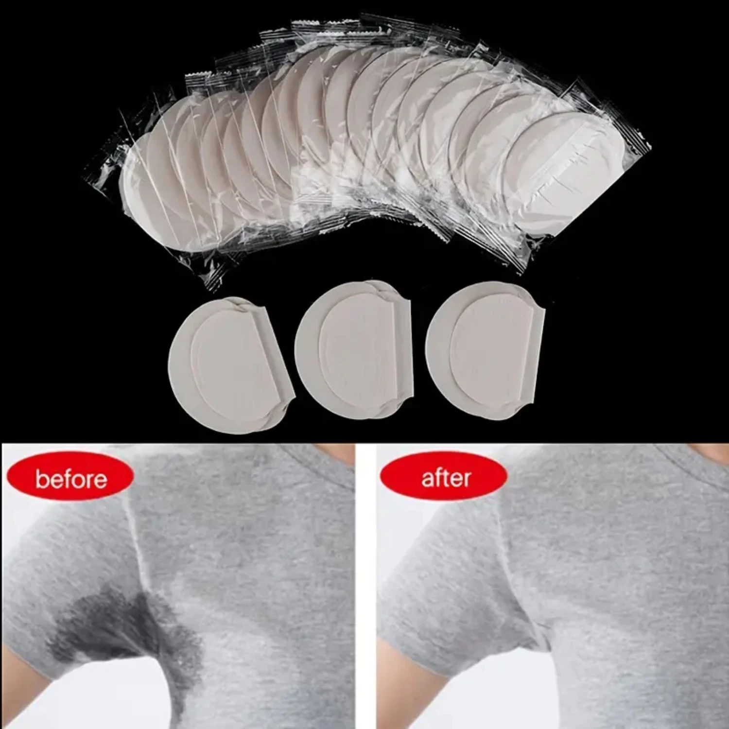 Absorbent 40pcs/Set Unreusable Women's UnWashable Anti Sweat Underarm Armpit Pads with Perfume