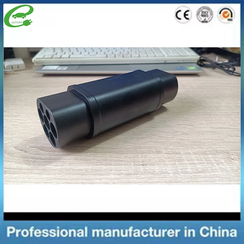 EV Charger Connector Type 2 to GBT Adapter Electric Vehicle Charging Adapter SAE j1772 to IEC62196 EV Charging Adapter 32A 22KW