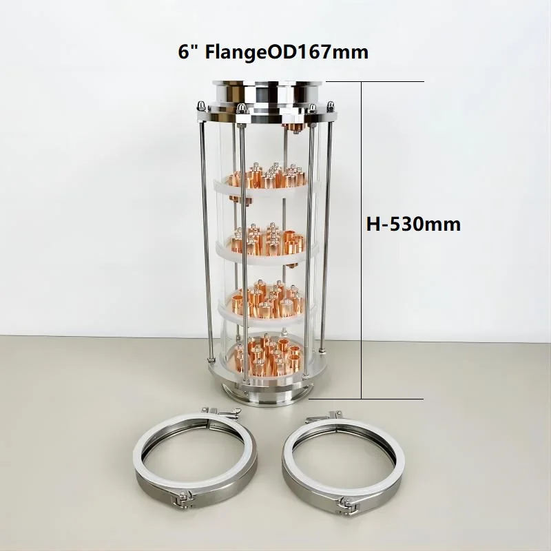 Conjuntos de Coluna de Lente de Destilação para Home Brewing Destilação Home Brewing Tri-clamp Sight Glass Union Ss304 164 mm 165 mm Pcs