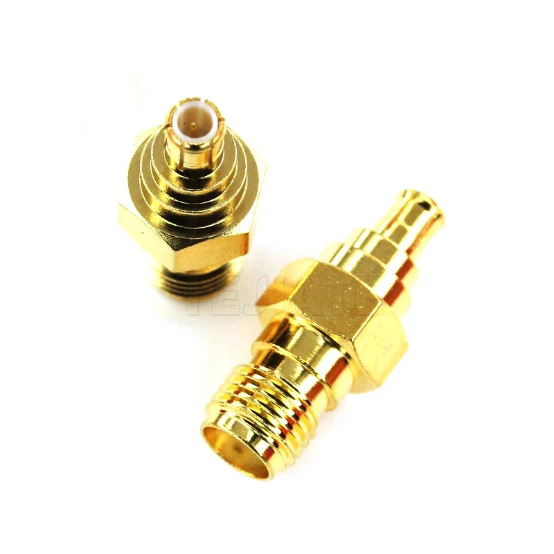2PCS RF Adapter Connector SMA-K Female to MCX-J Male Adaptor for Wireless Antenna