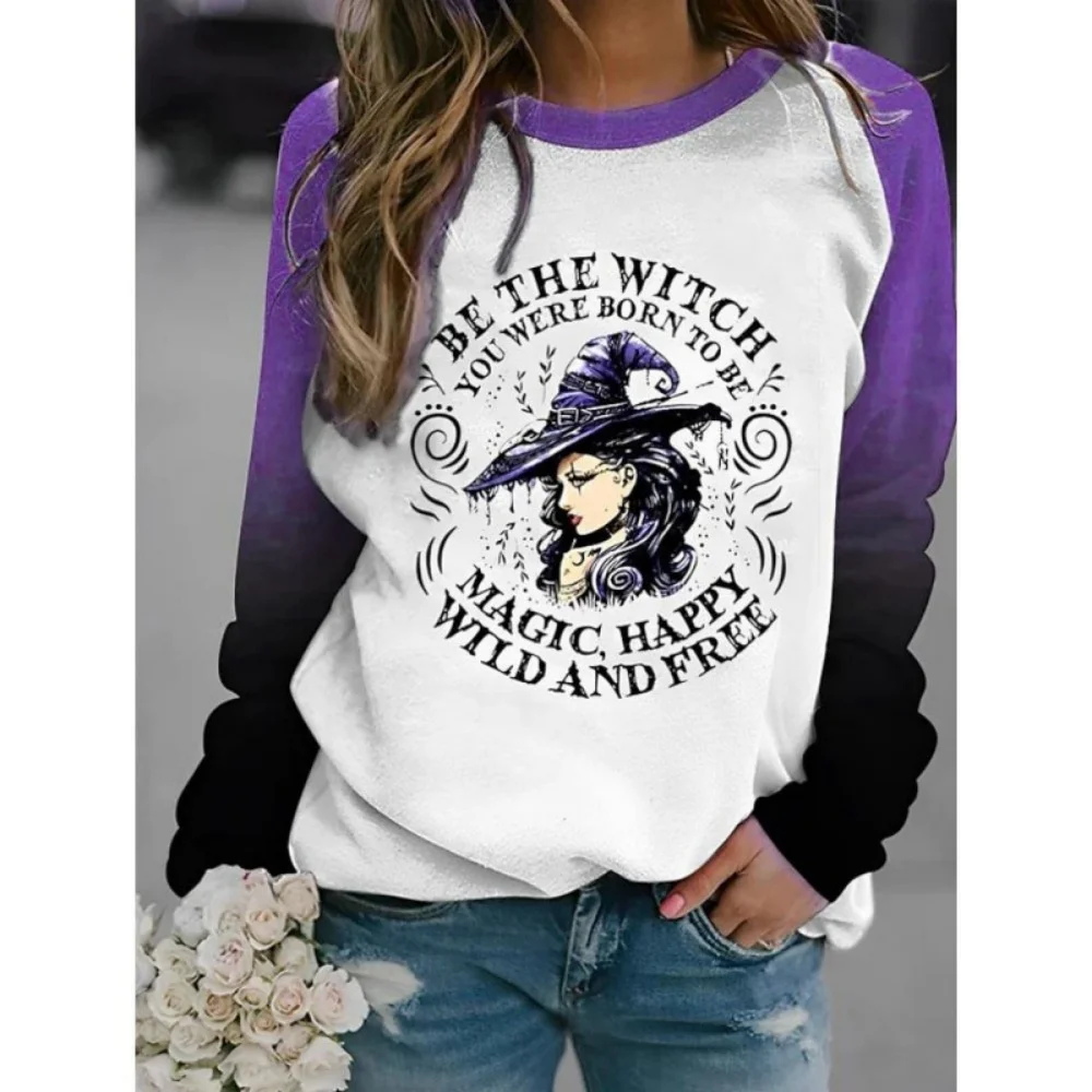 

Halloween Pattern Sweatshirts Pumpkin Bat 3D Print Women's Hoodies Raglan Long Sleeve Pullovers Harajuku Tops Female Clothing