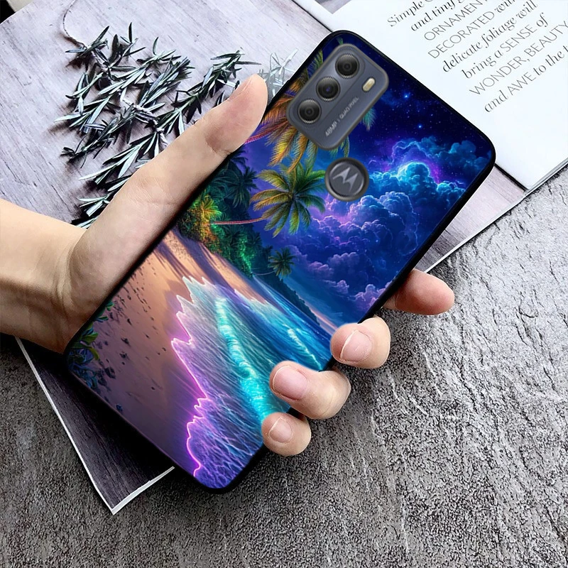 

Summer Beach Palm Tree Case For Motorola Moto G Stylus 5G G Play G35 G45 G54 G24 G86 G04S E13 E14 E32 E32S