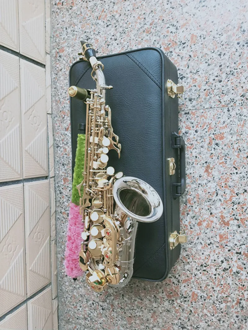 Soprano Saxophone with Nickel Plated, Musical Instrument, New, Super New Japan, SC-9937 Free Shipping