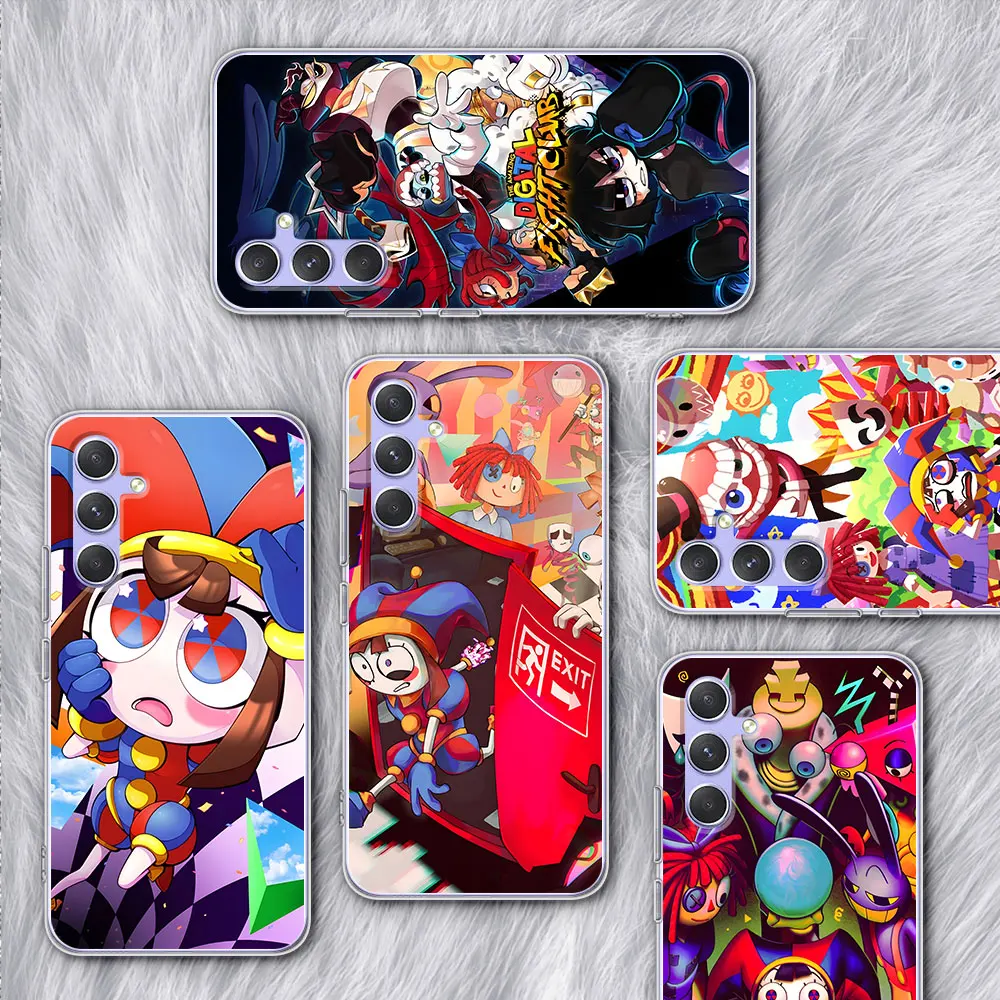 Pomni Amazing Digital Circus Phone Case for Samsung Galaxy A51 A14 A54 A12 A41 A21s A13 A15 A55 A71 A23 A31 A33 TPU Soft Cover