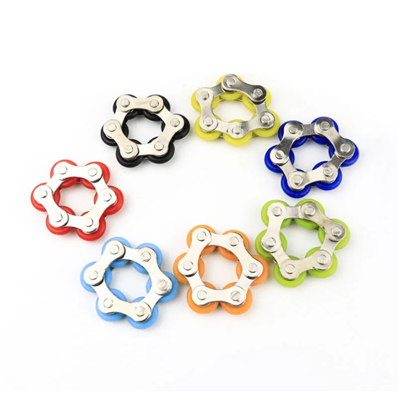 Flippy Roller Chain Fidget Toys For Anxiety Autism Therapy ADHD Stress Relief Toys Adults Kids Antiestrés Juguetes Ansiedad