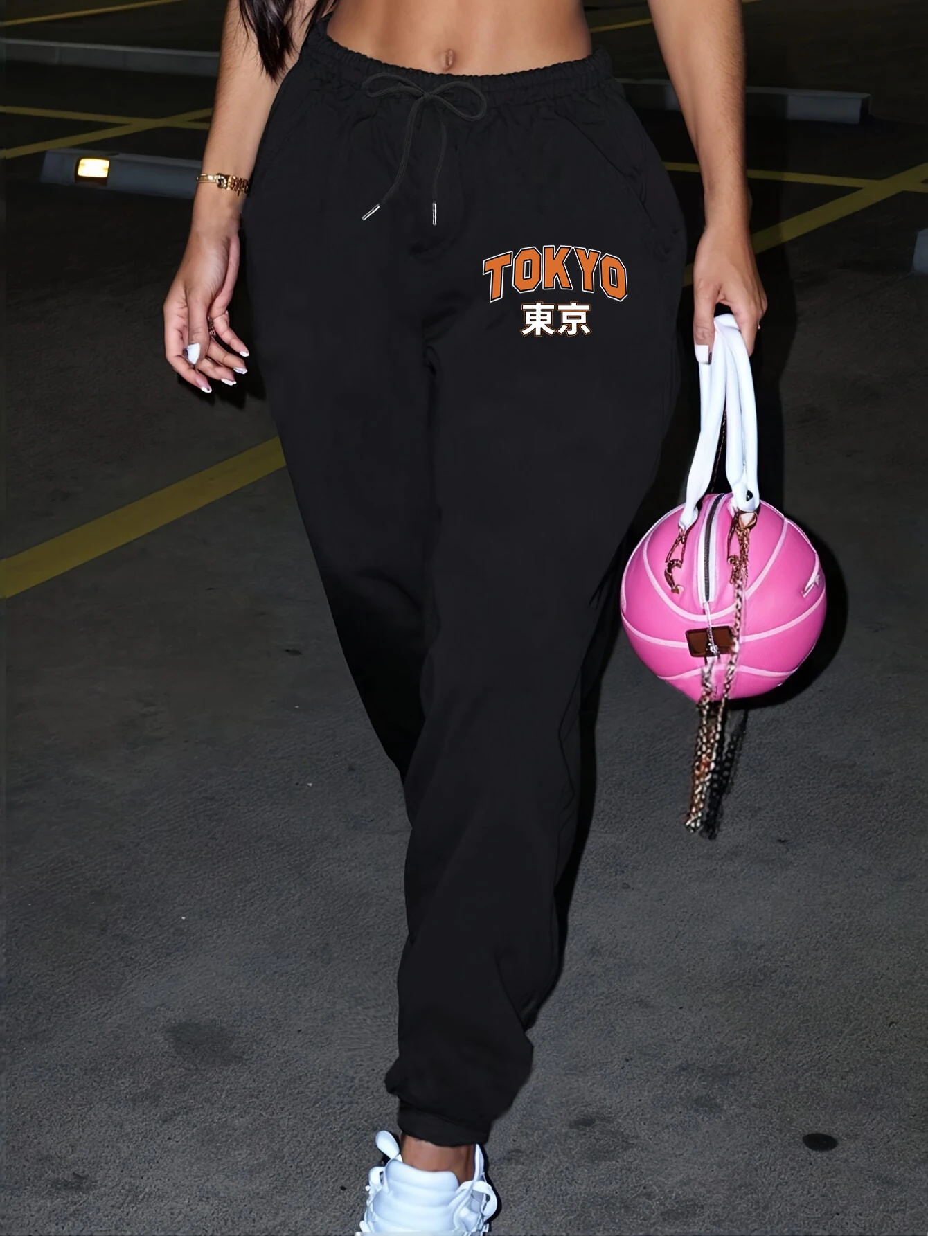 Tokyo Ist Die Hauptstadt Von Japan Druck Frauen Hosen Tasche Jogger Hose Casual Herbst Hosen Mode Warme Weibliche Jogginghose