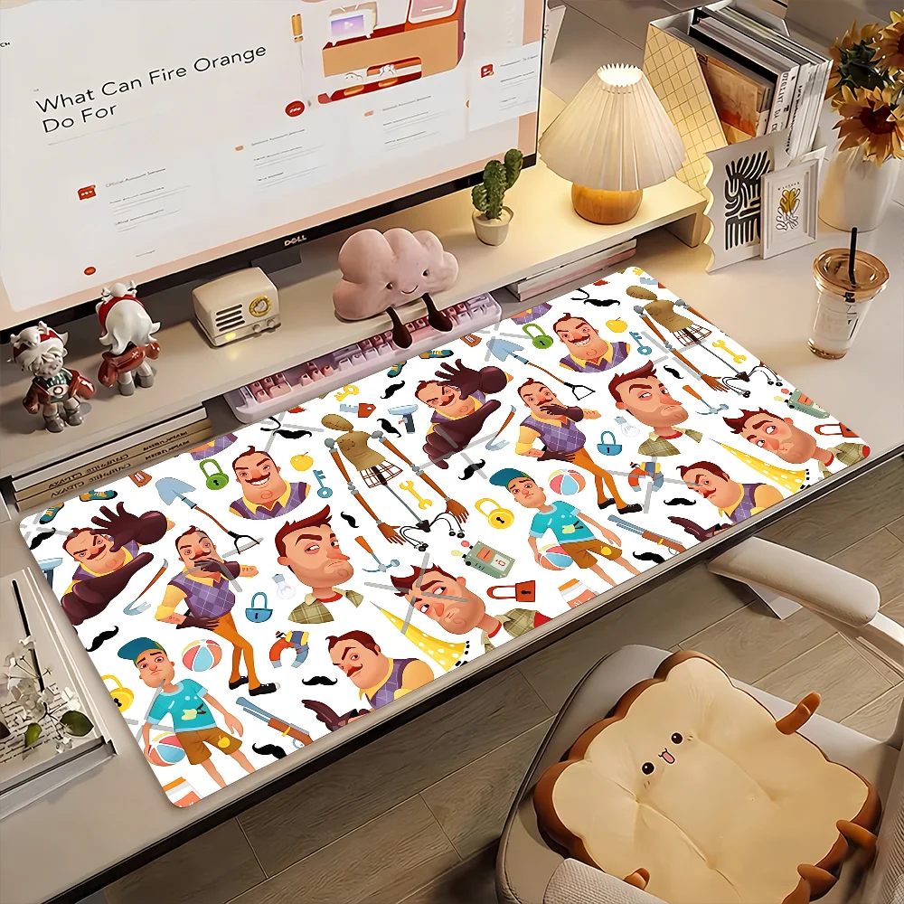 

HELLO N-NEIGHBOR Mouse Pad Non-slip Rubber Computer Mat Gamer Balance Decoracion Deskmat Laptop Office Large