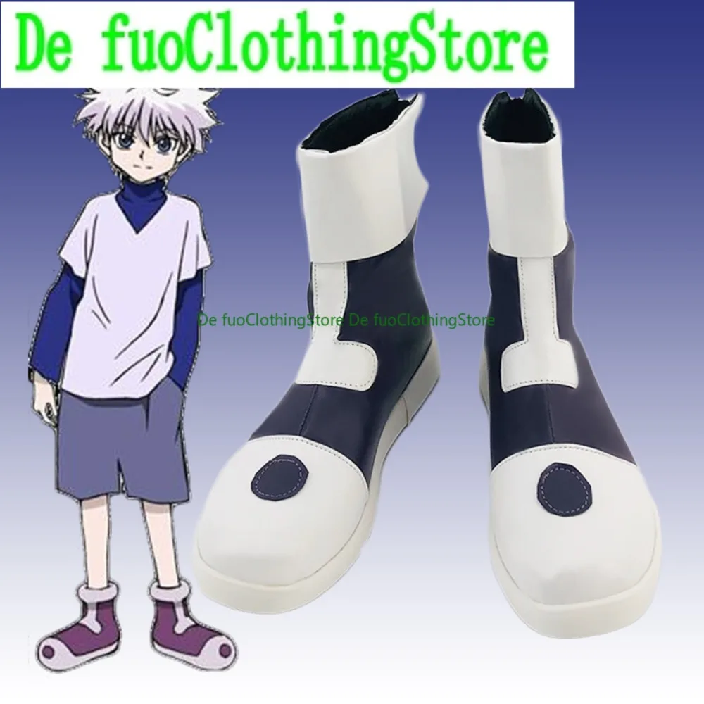 Defuo Hunter X Hunter Killua Zoldyck Cosplay Shoes Anime Game Role-playing Shoes And Boots Halloween Party
