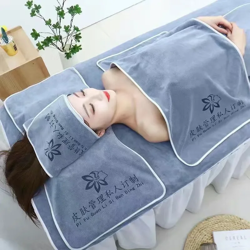 MAKE Your Name Customized Logo Luxury Spa Salon Exclusive Different Materials Sizes Colors Towel Laser Embroidery Printing